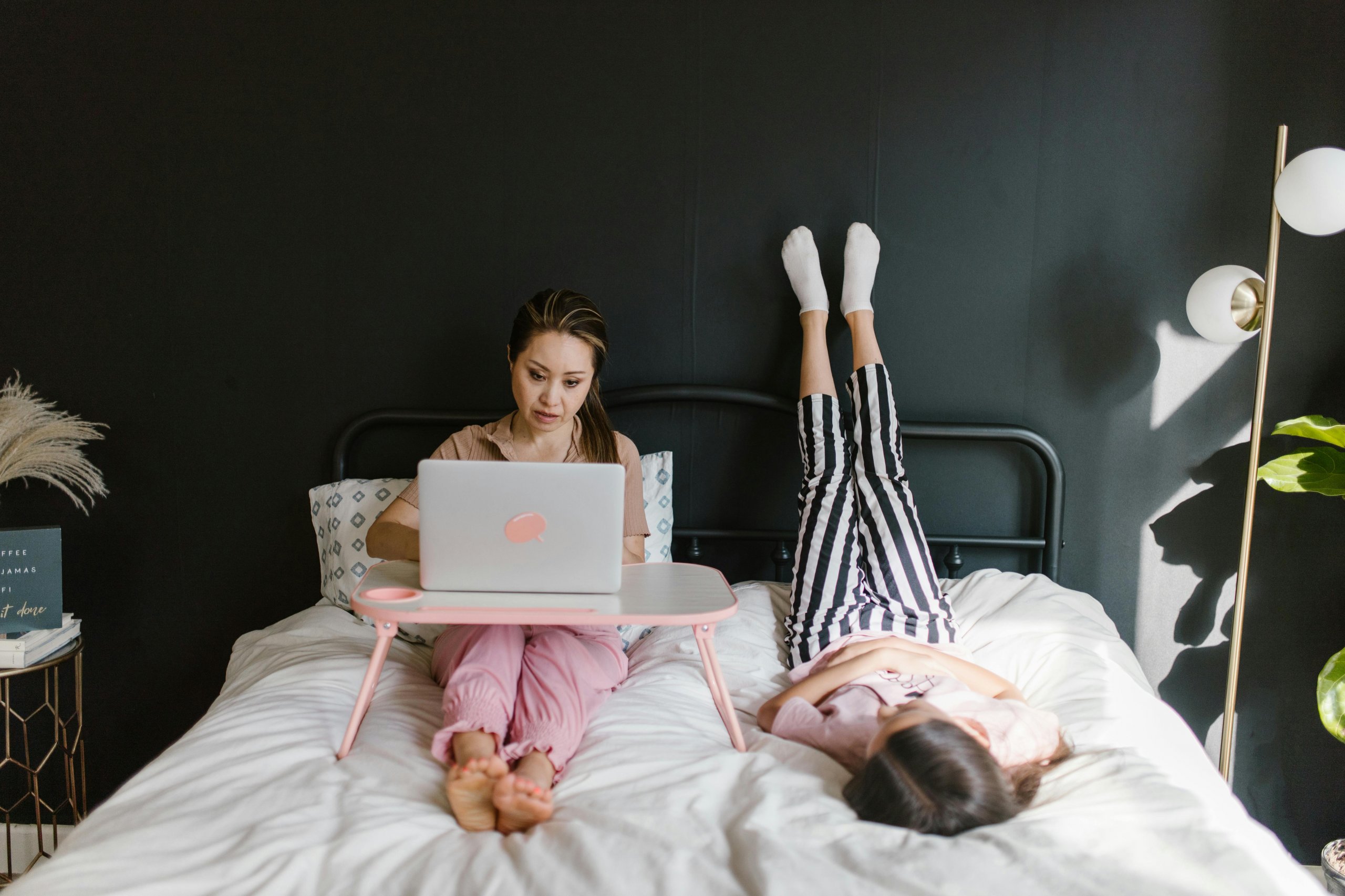 mother-daughter-working mother-daughter-working